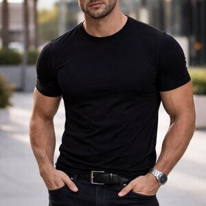 NWT Premium Quality Classic Crew Neck Premium Quality Men's Shirt Tee